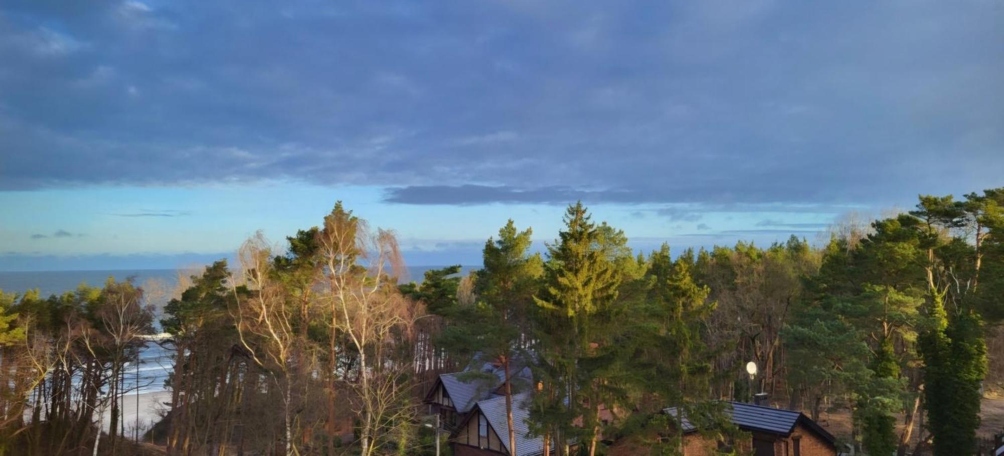 Pinea Sky Premium Apartament Z Widokiem Na Morze Ze Spa I Basenem Przy Plazy Поберово Экстерьер фото