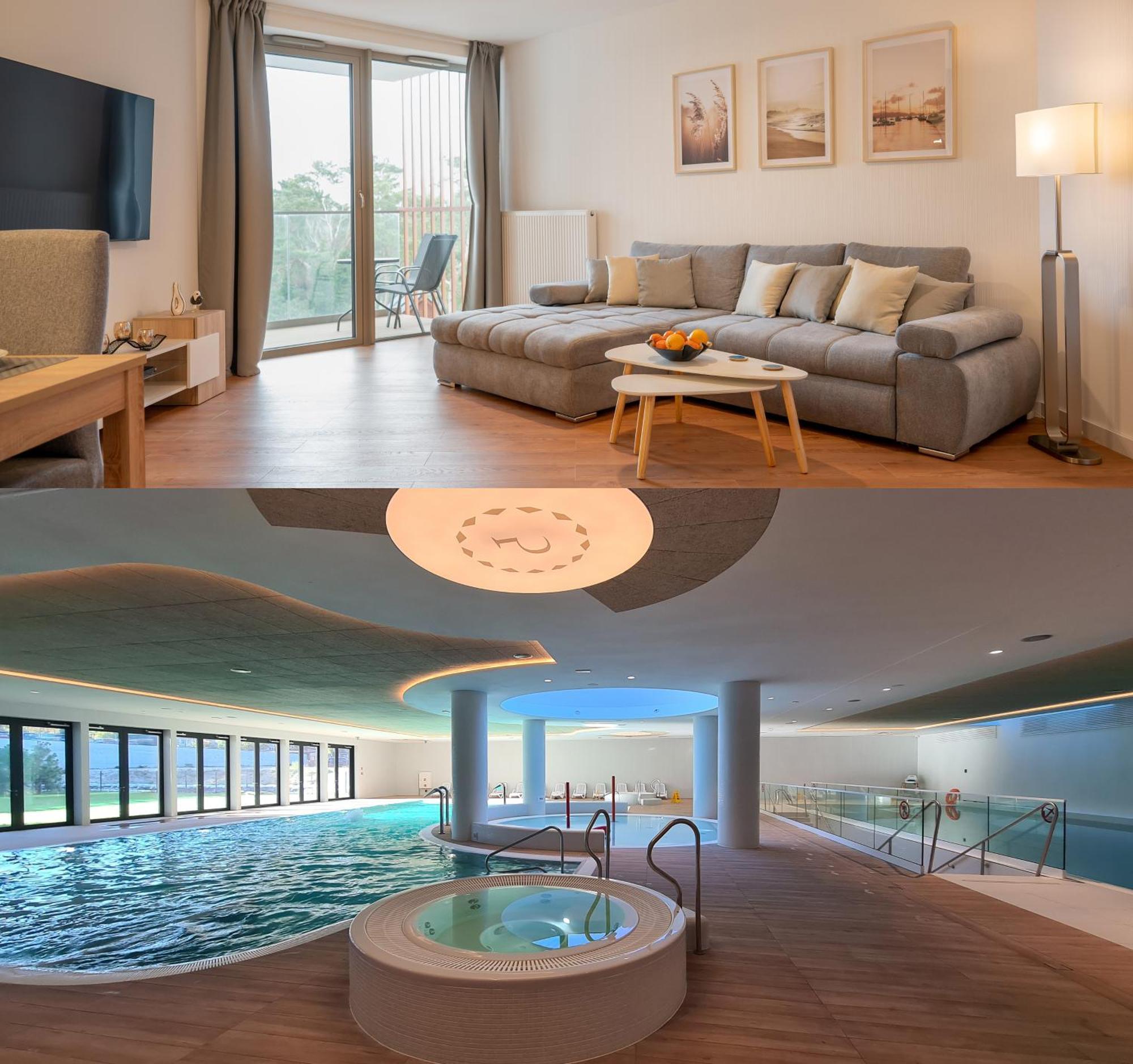 Pinea Sky Premium Apartament Z Widokiem Na Morze Ze Spa I Basenem Przy Plazy Поберово Экстерьер фото